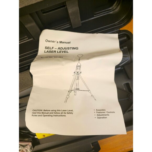 Self-Adjusting Laser Level With Tripod & Carrying Case By Inventek - Picture 2 of 9